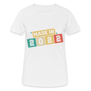 2022 Birthday 2022 Born in 2022 Birthday - Women's Breathable T-Shirt - white - Front - AI Model Female 172 dark (172cm)