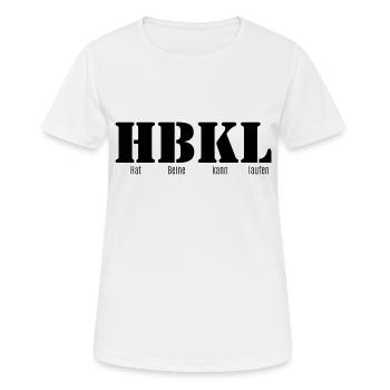 Hat Beine kann laufen - Frauen T-Shirt atmungsaktiv - Weiß - Vorne - AI Model Female 172 dark (172cm)