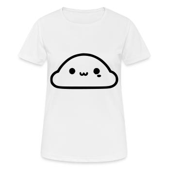 Nuage mignon - T-shirt respirant Femme - blanc - Devant - AI Model Female 172 dark (172cm)