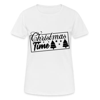 christmas time - Frauen T-Shirt atmungsaktiv - Weiß - Vorne - AI Model Female 172 dark (172cm)
