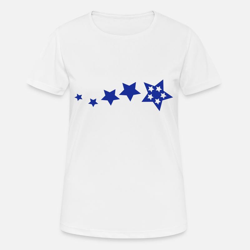 stars2 - Women's Breathable T-Shirt - white