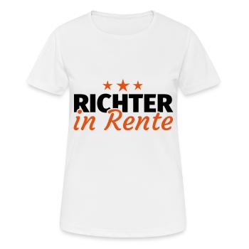 Richter Rente Ruhestand Geschenk - Frauen T-Shirt atmungsaktiv - Weiß - Vorne - AI Model Female 172 dark (172cm)