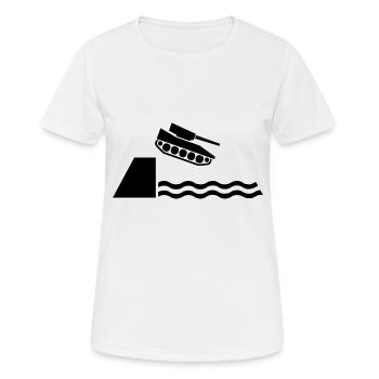 paix - T-shirt respirant Femme - blanc - Devant - AI Model Female 172 dark (172cm)