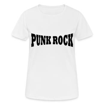 Punk rock logo - T-shirt respirant Femme - blanc - Devant - AI Model Female 172 dark (172cm)