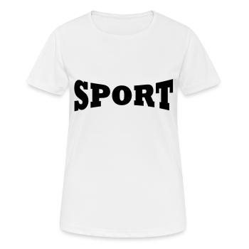 Logo du gouvernement canadien - T-shirt respirant Femme - blanc - Devant - AI Model Female 172 dark (172cm)