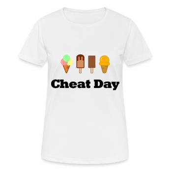 Cheat Day for Fitness Boys and Girls - Women's Breathable T-Shirt - white - Front - AI Model Female 172 dark (172cm)