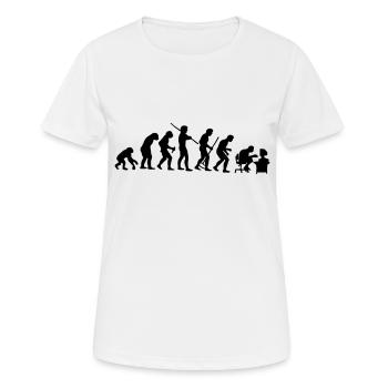 Evolution - T-shirt respirant Femme - blanc - Devant - AI Model Female 172 dark (172cm)