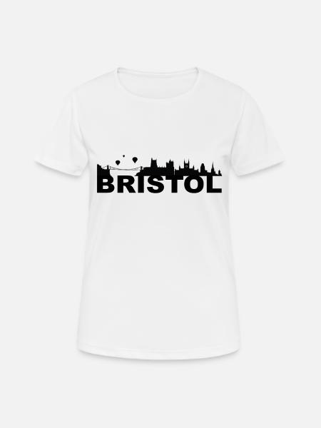 Bristol England capital skyline UK - Women's Breathable T-Shirt - white