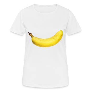 banane - T-shirt respirant Femme - blanc - Devant - AI Model Female 172 dark (172cm)