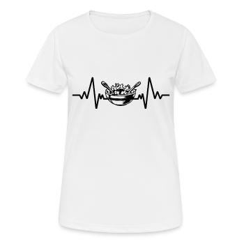 heartbeat salad - Women's Breathable T-Shirt - white - Front - AI Model Female 172 dark (172cm)