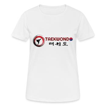 Ich liebe Taekwondo, Tae kwon do, Taekwondo Hoodies - Frauen T-Shirt atmungsaktiv - Weiß - Vorne - AI Model Female 172 dark (172cm)