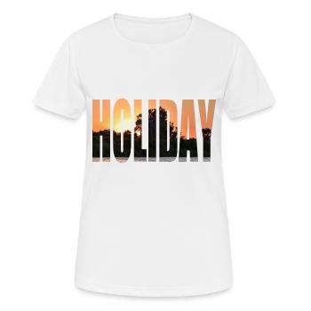 Vacances - T-shirt respirant Femme - blanc - Devant - AI Model Female 172 dark (172cm)