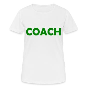 Coach - Women's Breathable T-Shirt - white - Front - AI Model Female 172 dark (172cm)