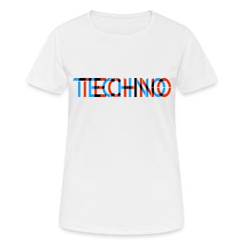 Techno - Rave - Gift - Techno merch - trippy - Women's Breathable T-Shirt - white - Front - AI Model Female 172 dark (172cm)