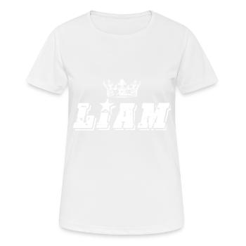 Liam - Frauen T-Shirt atmungsaktiv - Weiß - Vorne - AI Model Female 172 dark (172cm)