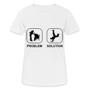 Breakdance Geschenk Tanzen Tanzsport Tänzer - Frauen T-Shirt atmungsaktiv - Weiß - Vorne - AI Model Female 172 dark (172cm)