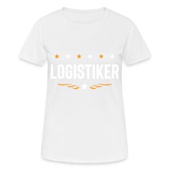 Logistiker Beruf - Frauen T-Shirt atmungsaktiv - Weiß - Vorne - AI Model Female 172 dark (172cm)