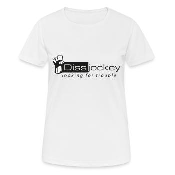Dissjockey À la recherche d’ennuis - T-shirt respirant Femme - blanc - Devant - AI Model Female 172 dark (172cm)