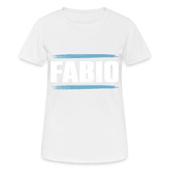 Fabio - T-shirt respirant Femme - blanc - Devant - AI Model Female 172 dark (172cm)
