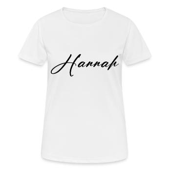 hannah - Frauen T-Shirt atmungsaktiv - Weiß - Vorne - AI Model Female 172 dark (172cm)