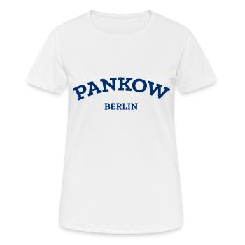 Berlin - Pankow - Berlinerin - Berliner Bär - T-shirt respirant Femme - blanc - Devant - AI Model Female 172 dark (172cm)