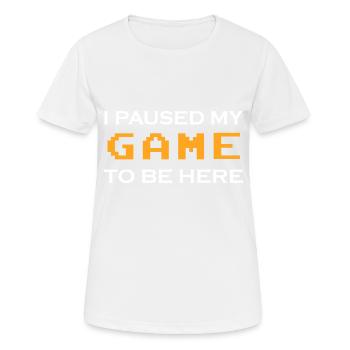 Jeu PC de jeu - T-shirt respirant Femme - blanc - Devant - AI Model Female 172 dark (172cm)