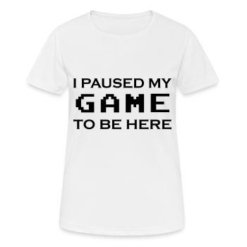 Jeu PC de jeu - T-shirt respirant Femme - blanc - Devant - AI Model Female 172 dark (172cm)