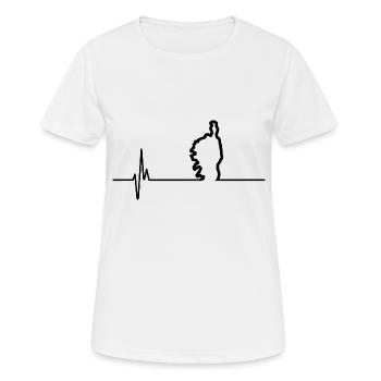 J'aime la corse, je suis corse - T-shirt respirant Femme - blanc - Devant - AI Model Female 172 dark (172cm)