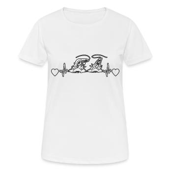 Fishing Fishing Fishing Fishing hooks Fishing - Women's Breathable T-Shirt - white - Front - AI Model Female 172 dark (172cm)