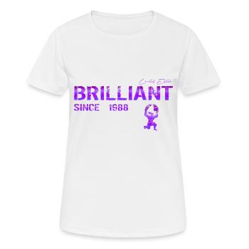 Brilliant since 1988 - Women's Breathable T-Shirt - white - Front - AI Model Female 172 dark (172cm)