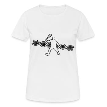 Tennisspieler Tennisliebhaber Tennis Tennisverein - Frauen T-Shirt atmungsaktiv - Weiß - Vorne - AI Model Female 172 dark (172cm)