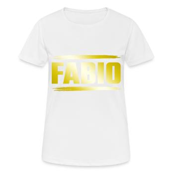 Fabio - T-shirt respirant Femme - blanc - Devant - AI Model Female 172 dark (172cm)