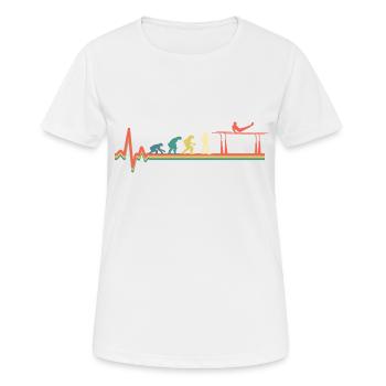 Gymnastics Evolution Turner Sport - Women's Breathable T-Shirt - white - Front - AI Model Female 172 dark (172cm)