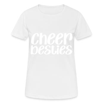 Encouragez les besties - T-shirt respirant Femme - blanc - Devant - AI Model Female 172 dark (172cm)