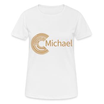 For Michael - Women's Breathable T-Shirt - white - Front - AI Model Female 172 dark (172cm)
