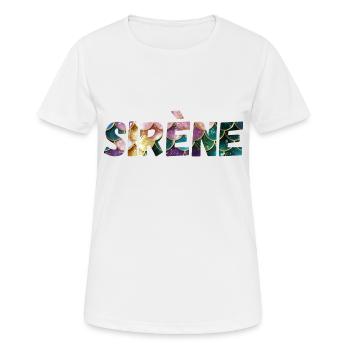 Meerjungfrau - Frauen T-Shirt atmungsaktiv - Weiß - Vorne - AI Model Female 172 dark (172cm)