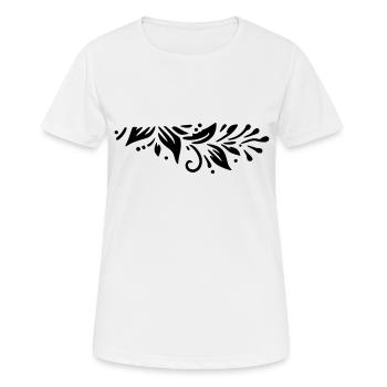 Leaves Decor - Women's Breathable T-Shirt - white - Front - AI Model Female 172 dark (172cm)
