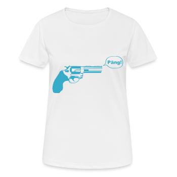 pistole päng - Frauen T-Shirt atmungsaktiv - Weiß - Vorne - AI Model Female 172 dark (172cm)