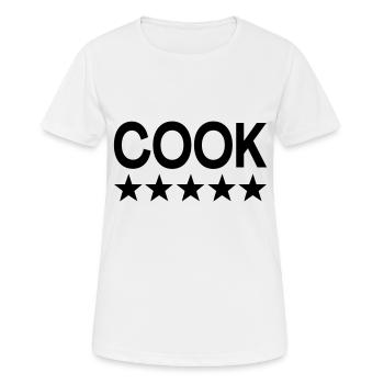 5-Star Cook - Women's Breathable T-Shirt - white - Front - AI Model Female 172 dark (172cm)