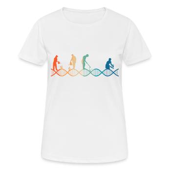 Le jardinage est dans mon ADN - T-shirt respirant Femme - blanc - Devant - AI Model Female 172 dark (172cm)