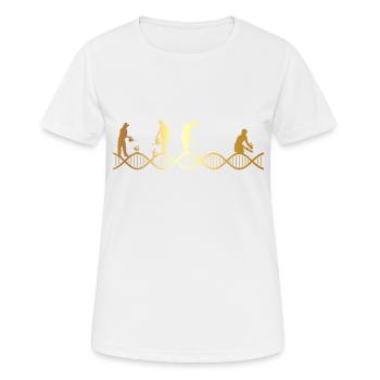 Le jardinage est dans mon ADN - T-shirt respirant Femme - blanc - Devant - AI Model Female 172 dark (172cm)