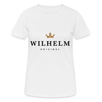 Wilhelm - Frauen T-Shirt atmungsaktiv - Weiß - Vorne - AI Model Female 172 dark (172cm)