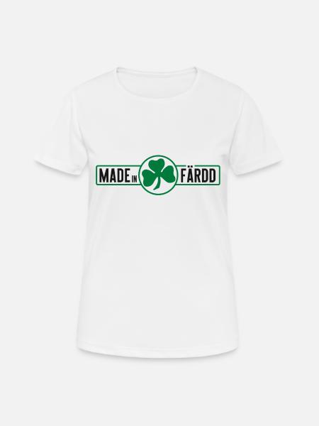 MADE IN FÄRDD - Frauen T-Shirt atmungsaktiv - Weiß