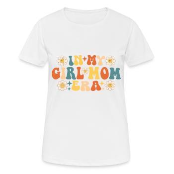 Dans ma fille maman ère fête des mères - T-shirt respirant Femme - blanc - Devant - AI Model Female 172 dark (172cm)