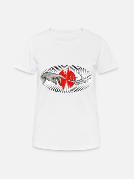 Life and death - Frauen T-Shirt atmungsaktiv - Weiß