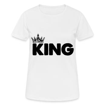 Roi - T-shirt respirant Femme - blanc - Devant - AI Model Female 172 dark (172cm)