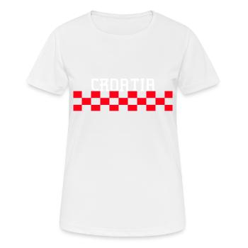 Kroatien hrvatska kroatien zagreb geteilt dubrovnik - Frauen T-Shirt atmungsaktiv - Weiß - Vorne - AI Model Female 172 dark (172cm)