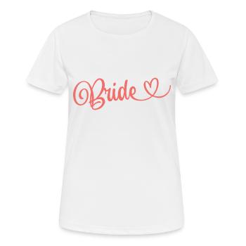 Bride Team Bride Wedding Bride Bride-to-be - Women's Breathable T-Shirt - white - Front - AI Model Female 172 dark (172cm)