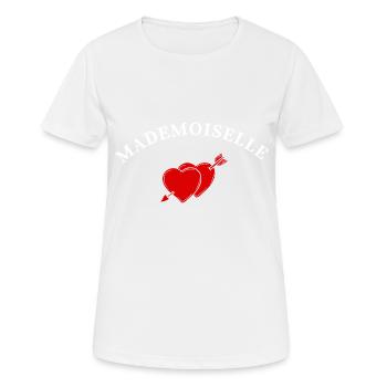 Miss Heart Arrow - Women's Breathable T-Shirt - white - Front - AI Model Female 172 dark (172cm)