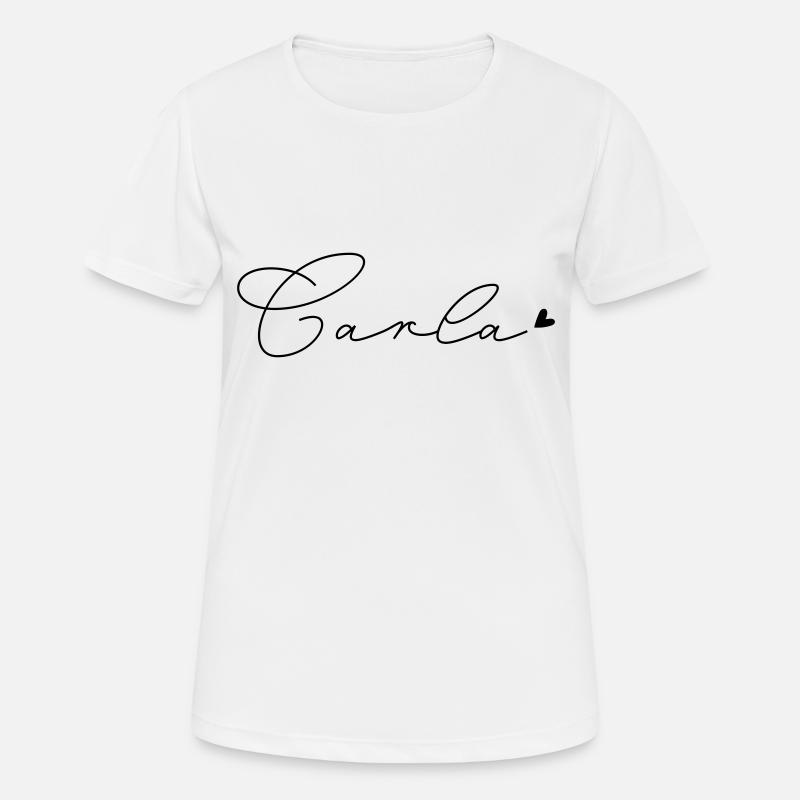 Name Carla - Women's Breathable T-Shirt - white